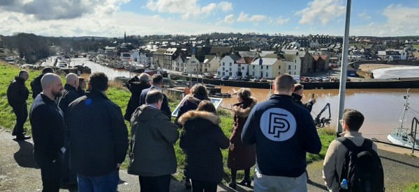 Members enjoying a tour of Eyemouth Harbour